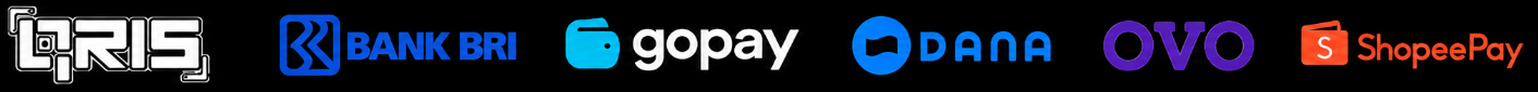 QRIS, Bank BRI, GoPay, DANA, OVO, ShopeePay